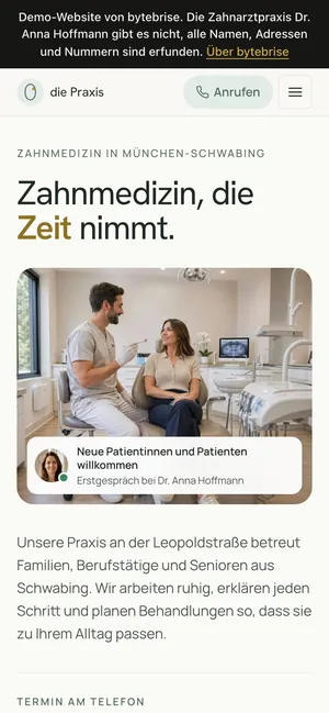 Dr Anna Hoffmann’s practice on a phone