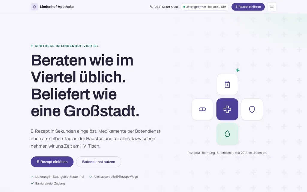 Lindenhof-Apotheke, Live-Demo