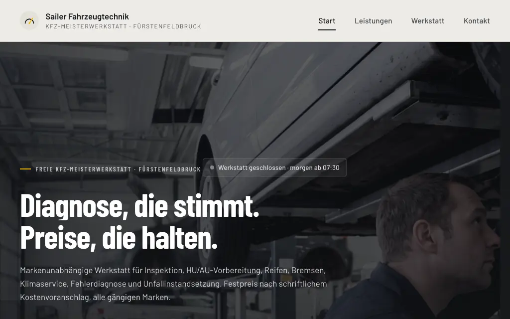 Sailer Fahrzeugtechnik, Live-Demo