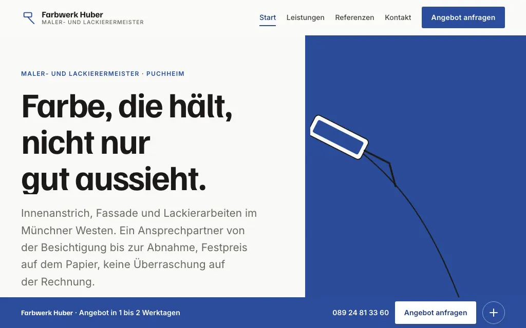 Farbwerk Huber, Live-Demo