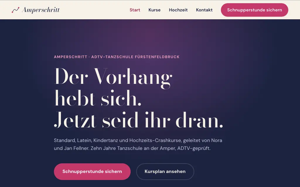 Tanzschule Amperschritt, Live-Demo