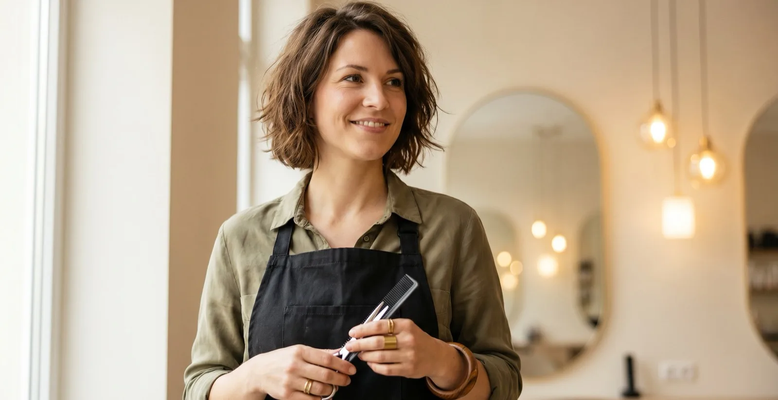 Portrait einer Fachkraft aus dem Friseursalon-Umfeld, repräsentativ für Olching und Umgebung